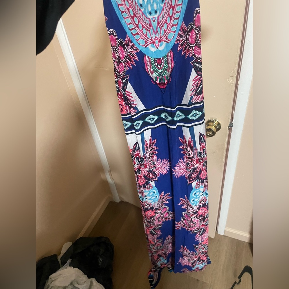 BLUE MAXI DRESS FASHION NOVA